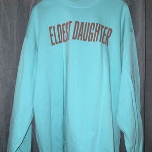 Comfort Colors Mint 'Eldest Daughter' Crewneck Sweatshirt